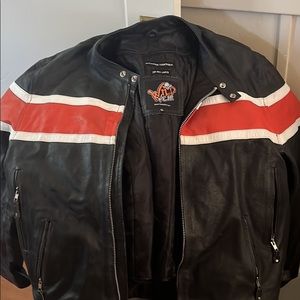 Men’s leather jacket.